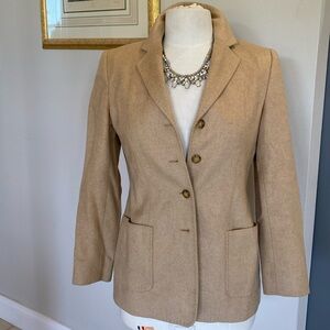 Vintage Talbots camel hair jacket, 2P